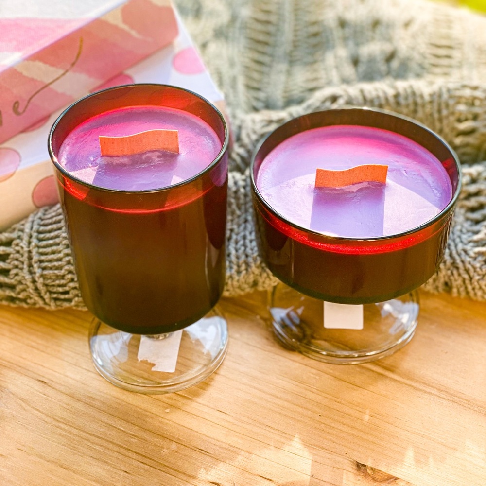 Merlot Antique Candle Set